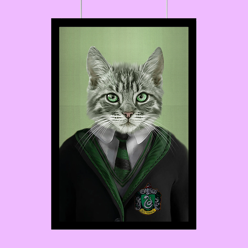 Harry Potter SLYTHERIN - Custom Pet Portrait